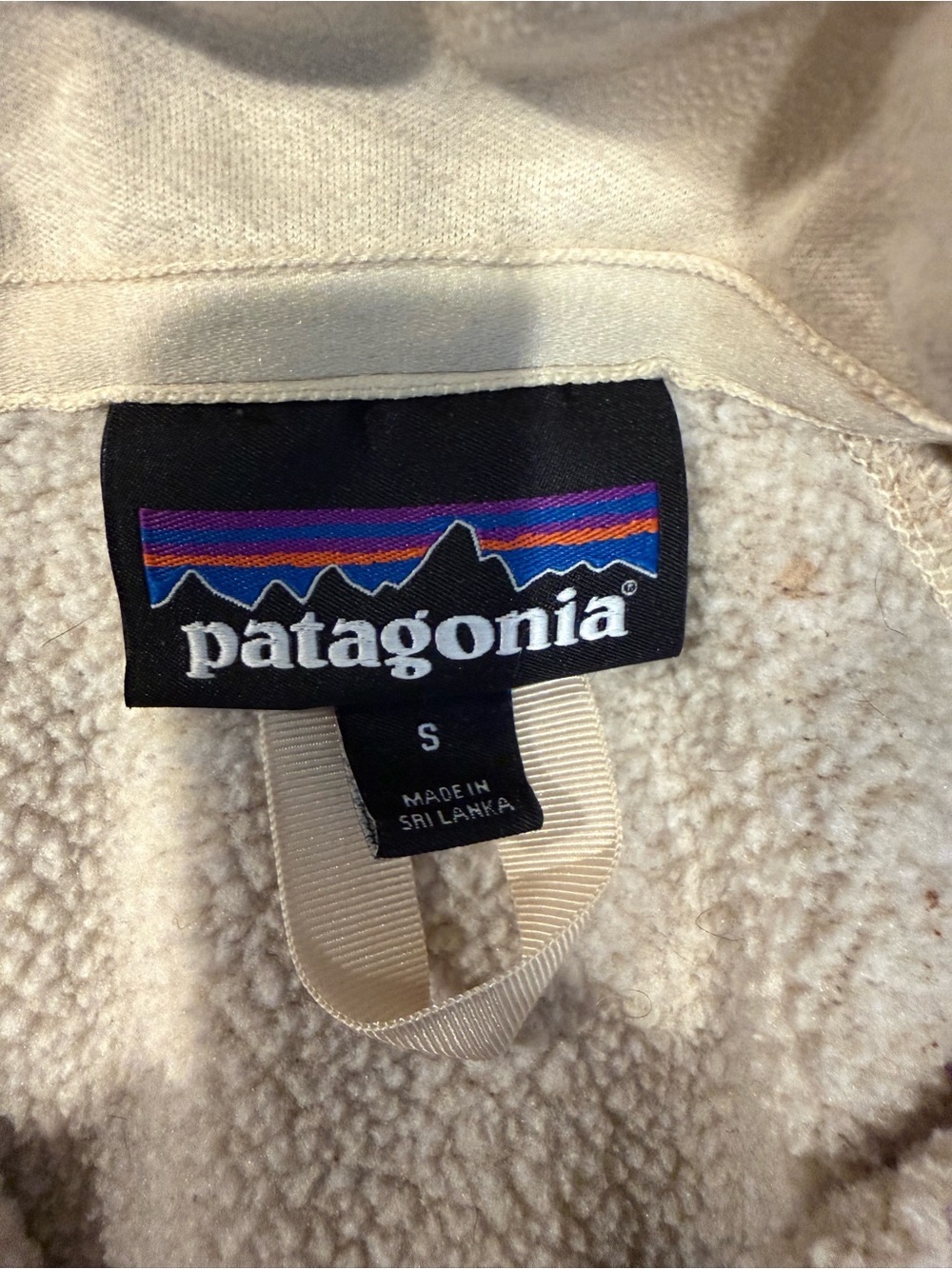 Patagonia Cream Half-Zip Turtleneck Fleece Pullover - Picture 3 of 4
